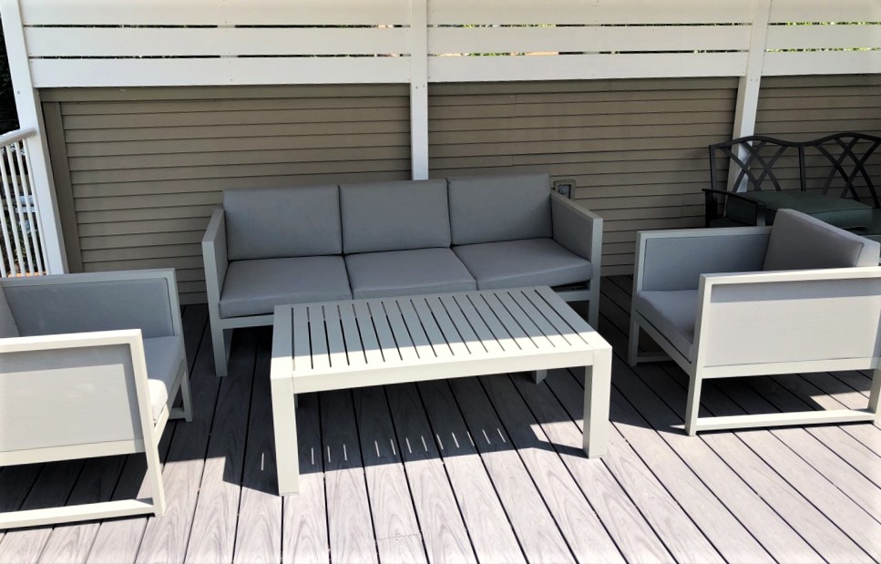 Transmotion Delivery Assembly Installation Relocation of Creative Living Furniture Chicago IL Illinois Wisconsin Michigan Indiana Washington California Patio Furniture Backyard Summer Relax Friends America