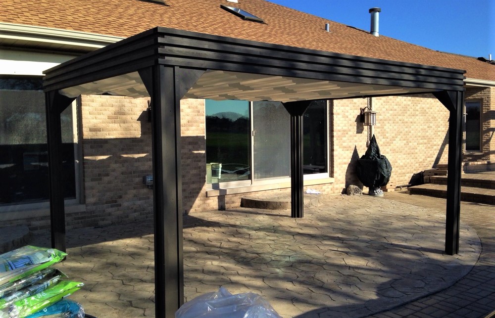 Transmotion Delivery Assembly Installation Relocation of a 10X10 Visscher Valencia Open Air Gazebo in Homer Glen, IL Illinois Indiana Wisconsin Michigan California Fun Gzebo Relax Shade Summer